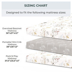 Pobibaby woodland floral print sheets add cozy style to nursery routines.