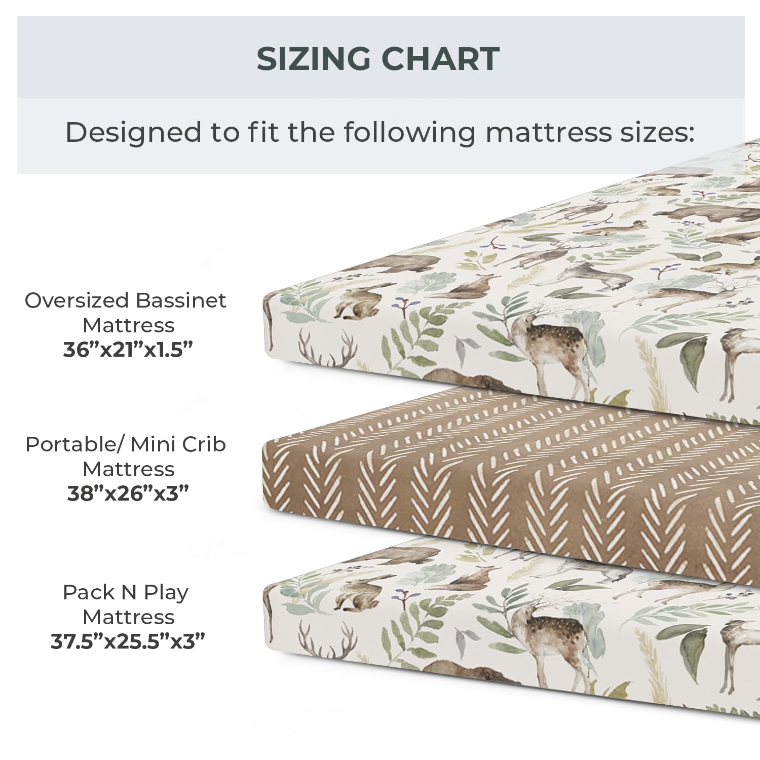 Pobibaby woodland pattern design adds playful nursery style.