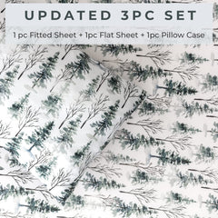 Pobibaby woods flat sheet laid flat for full coverage and easy care.