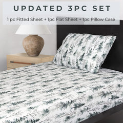Pobibaby woods pillowcase complements bedding while keeping fibers smooth.