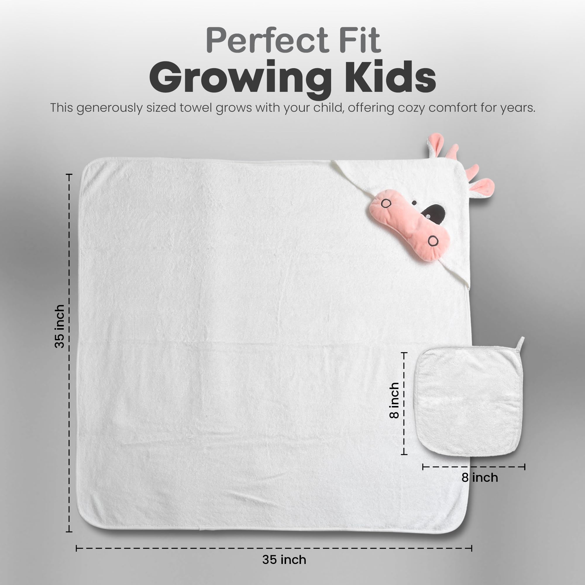 POCASOPA hypoallergenic soft towel gentle on sensitive skin
