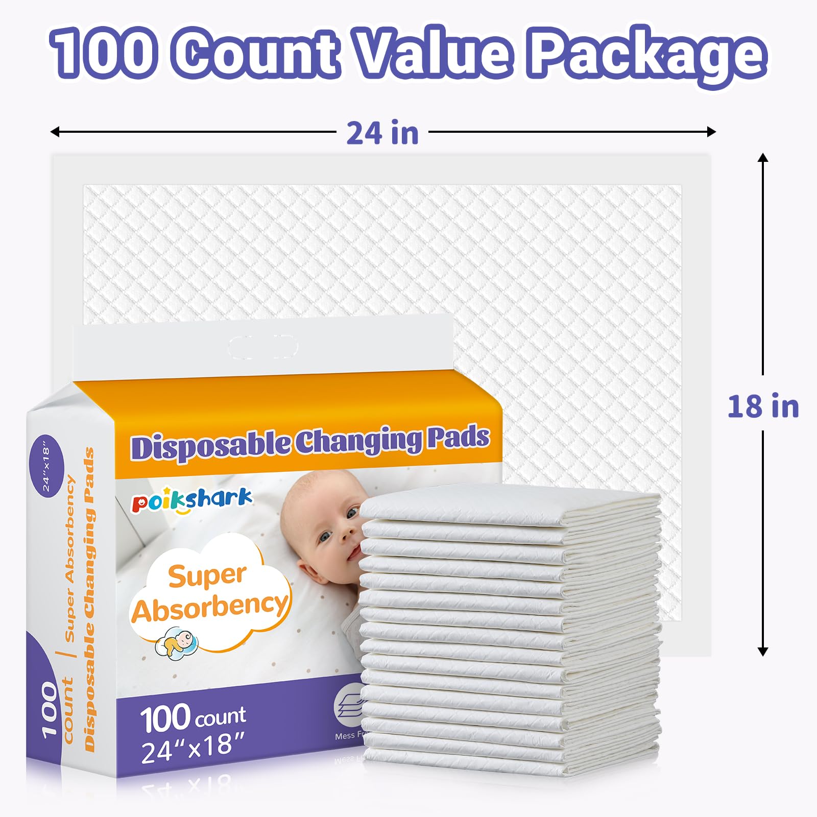 POIKSHARK 100-count packaging shown for easy daily protection