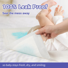 POIKSHARK disposable pads folded compactly for travel or on-the-go use