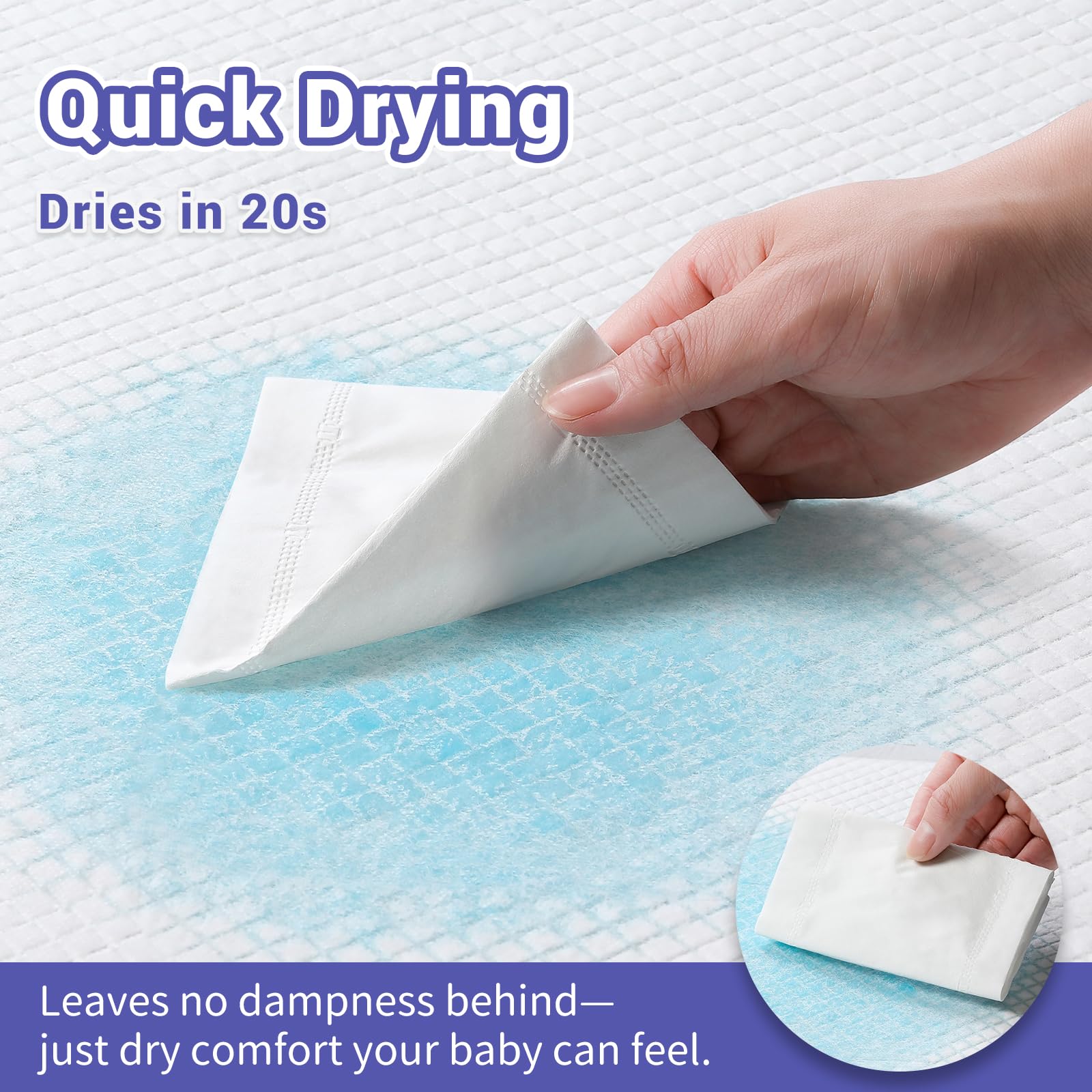 Poikshark waterproof backing pad provides mess-free protection on furniture.