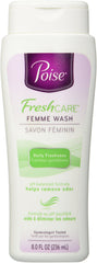 Poise Fresh Care Feminine Wash bottle front view for everyday refresh.