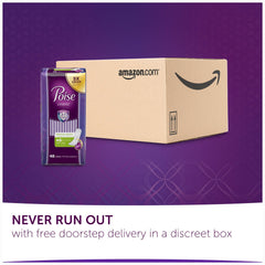 Poise long-length panty liner offering extended coverage and protection.
