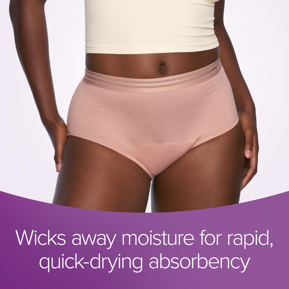Poise available in multiple sizes for a secure fit.