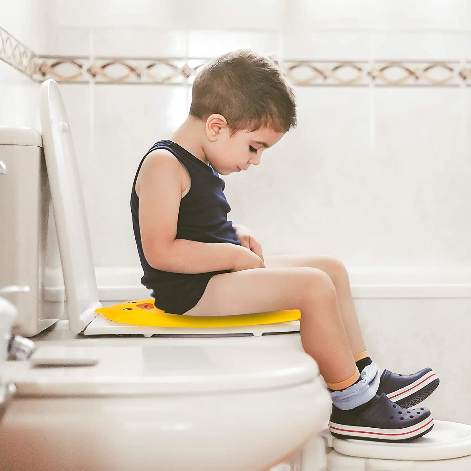 Pokanic hygiene barrier protects against germs during potty training.
