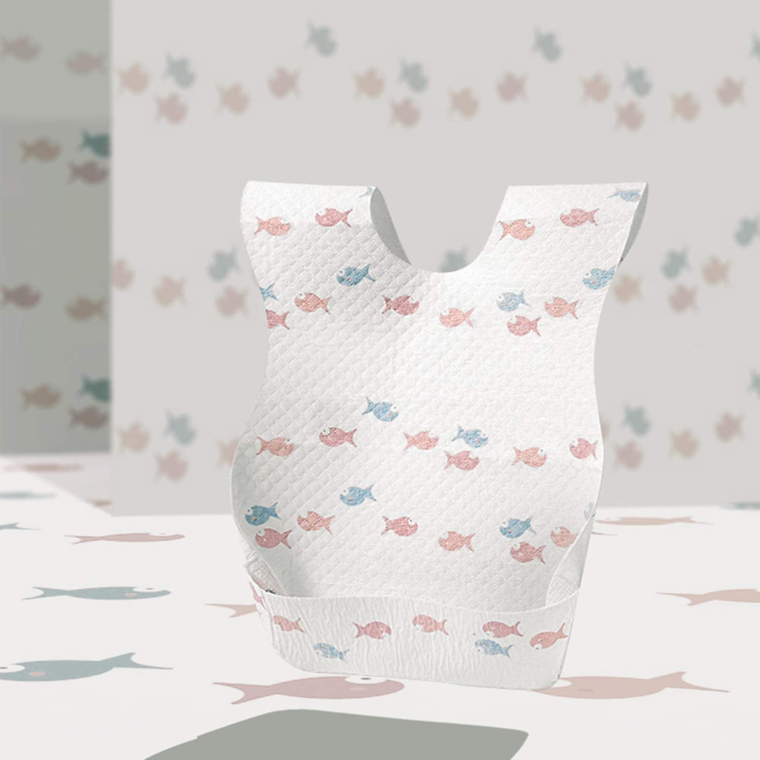 Peel-and-stick design makes dressing quick at home or out.