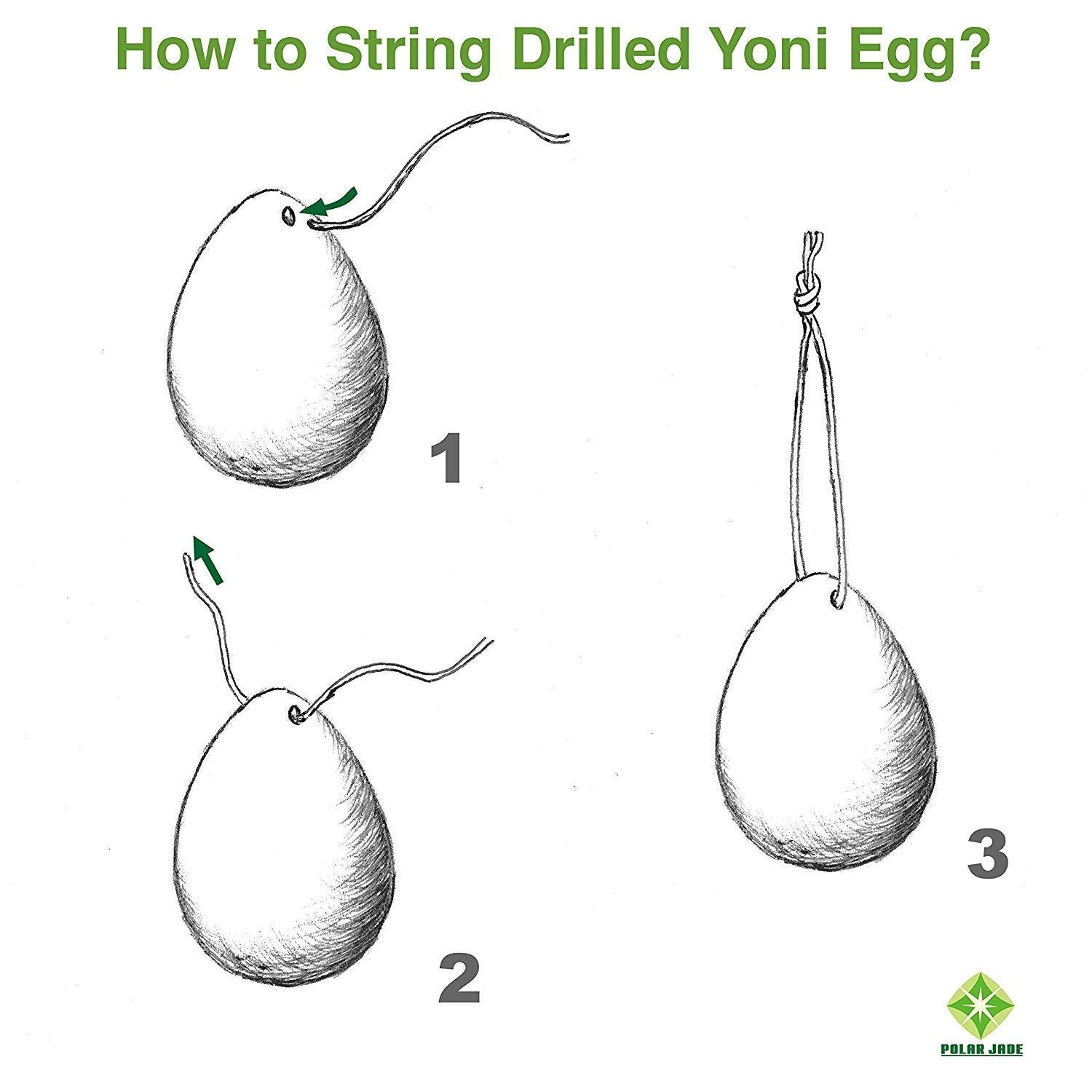 Polar Jade rose quartz yoni egg in use for mindful routine.