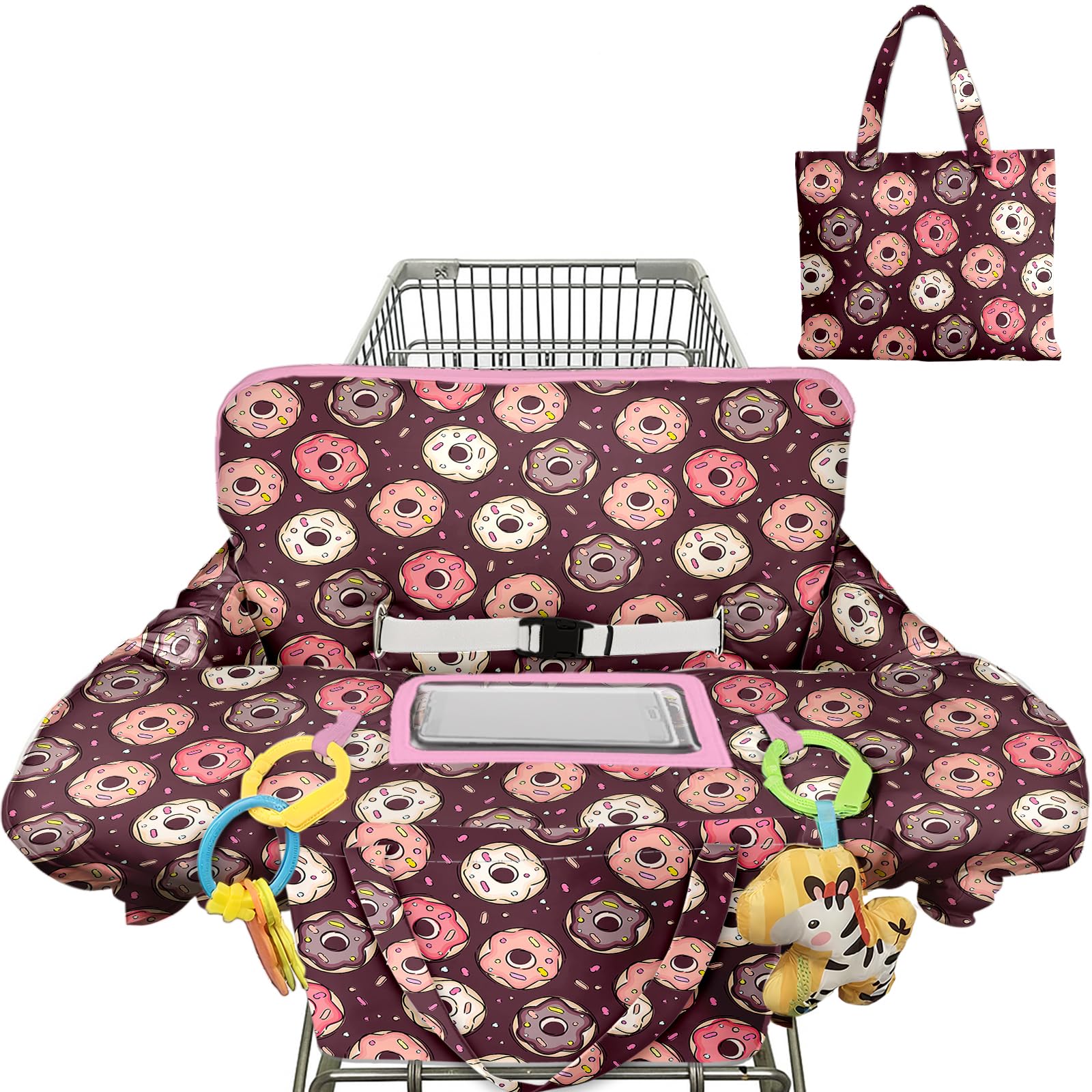 Polovillae 2-in-1 cart cover on high chair protects surfaces.