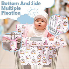 Polovillae baby cart cover with soft padding for comfort during meals and shopping