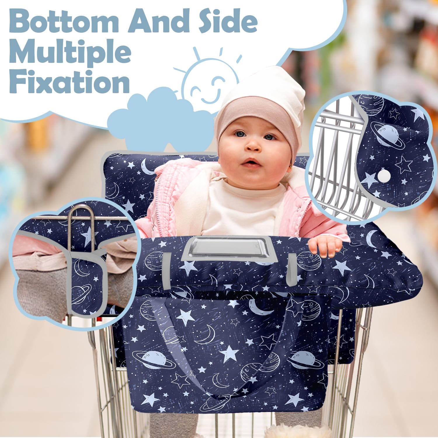 Polovillae padding closeup highlights thick, breathable fabric for baby comfort.