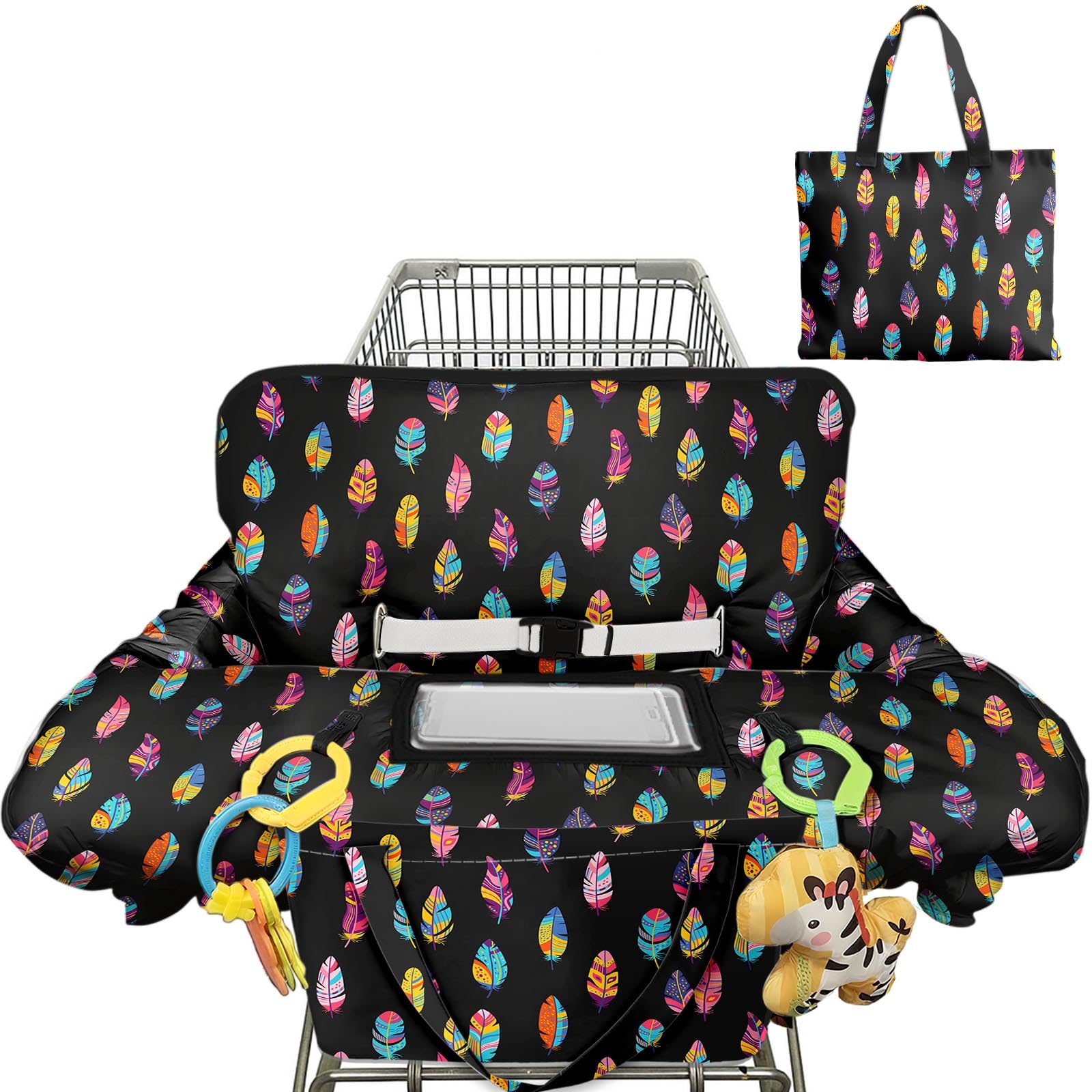 Polovillae cart cover with soft padding for comfortable on-the-go shopping.