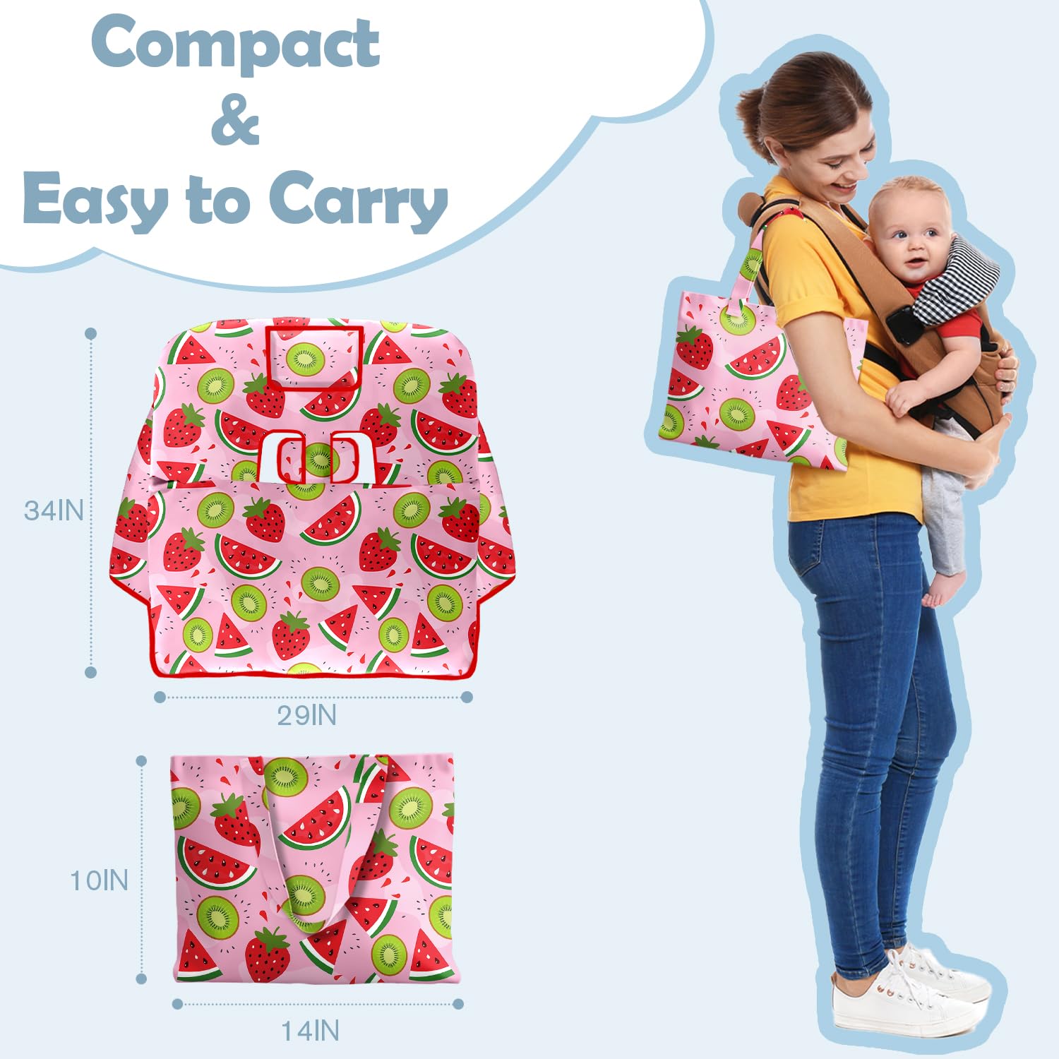 Polovillae transparent pocket for phone and kid entertainment