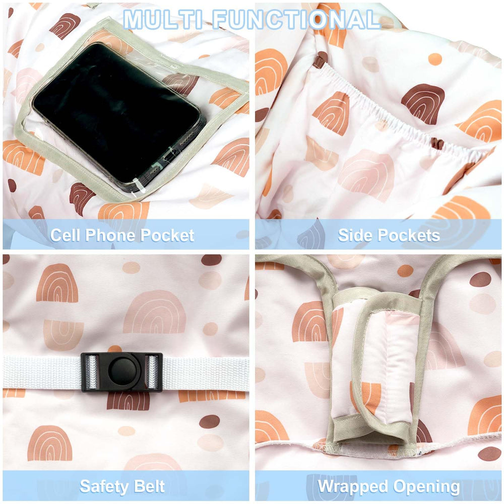 Polovillae padded cart cover adds soft comfort on busy days.