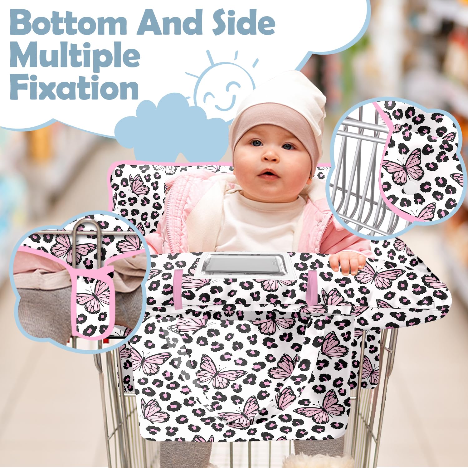Polovillae pink butterfly leopard pattern adds cheerful style and comfort.