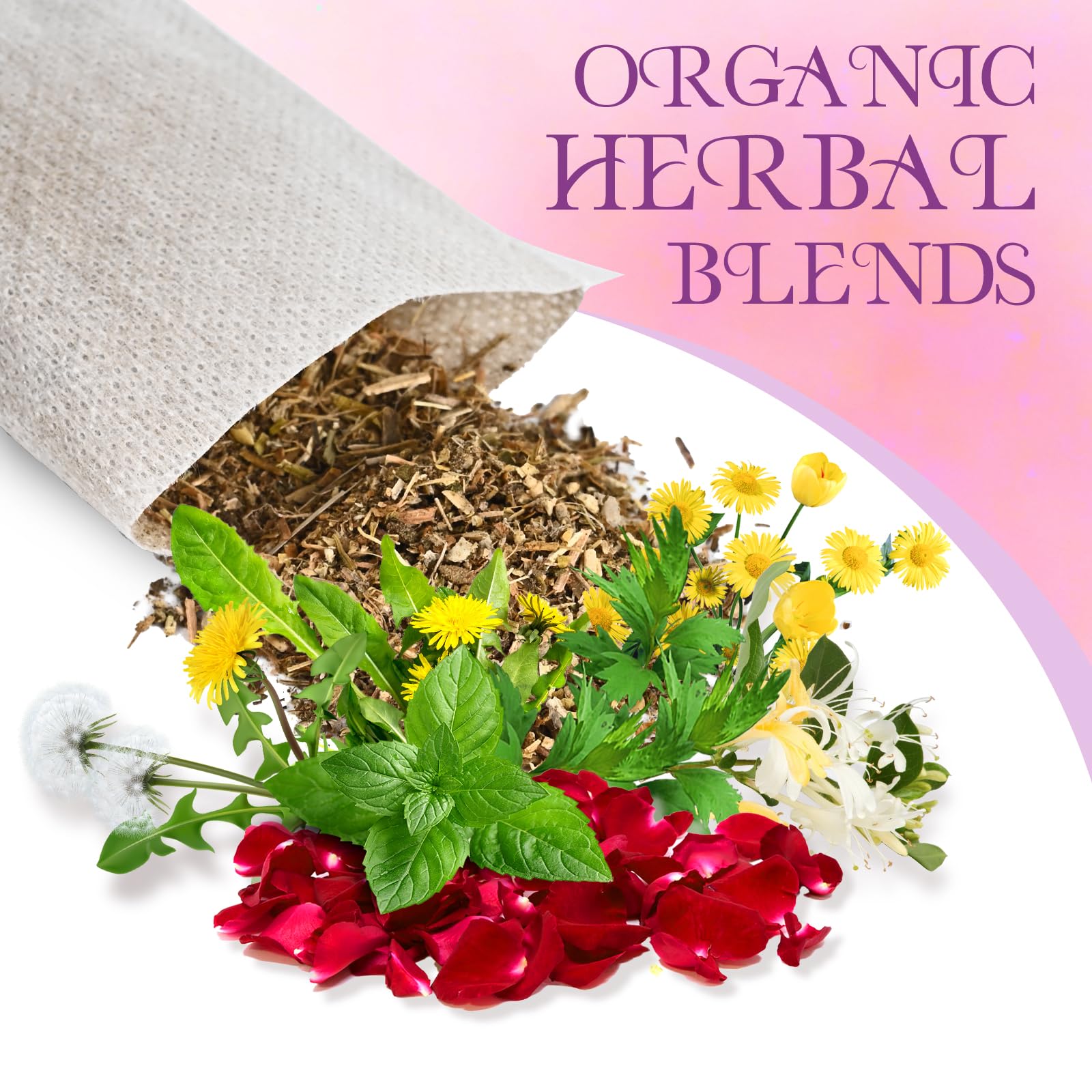 POLYHNIA Yoni Steam Herbs natural blend with mint and rose for gentle care.