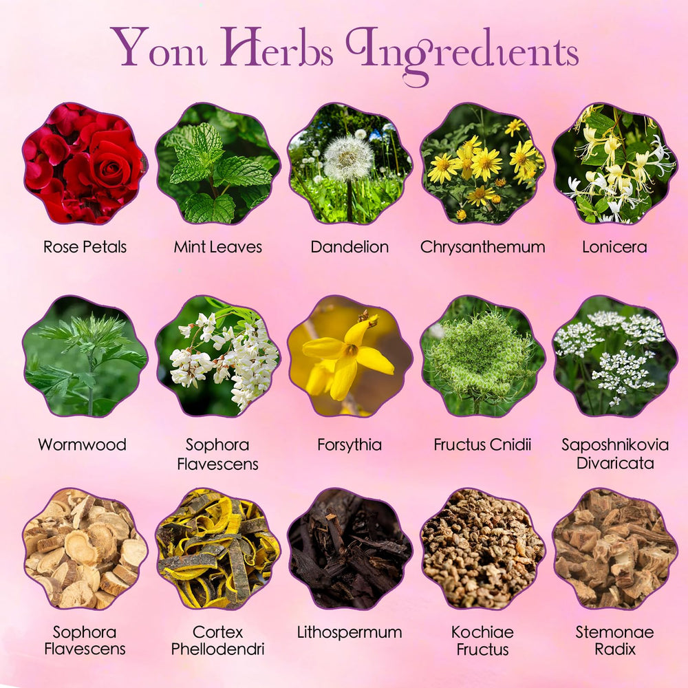 POLYHNIA Yoni Steam Herbs sachets ready for use with a steam pot.