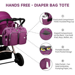 Pomelo Best diaper bag tote exterior pockets keep essentials within reach