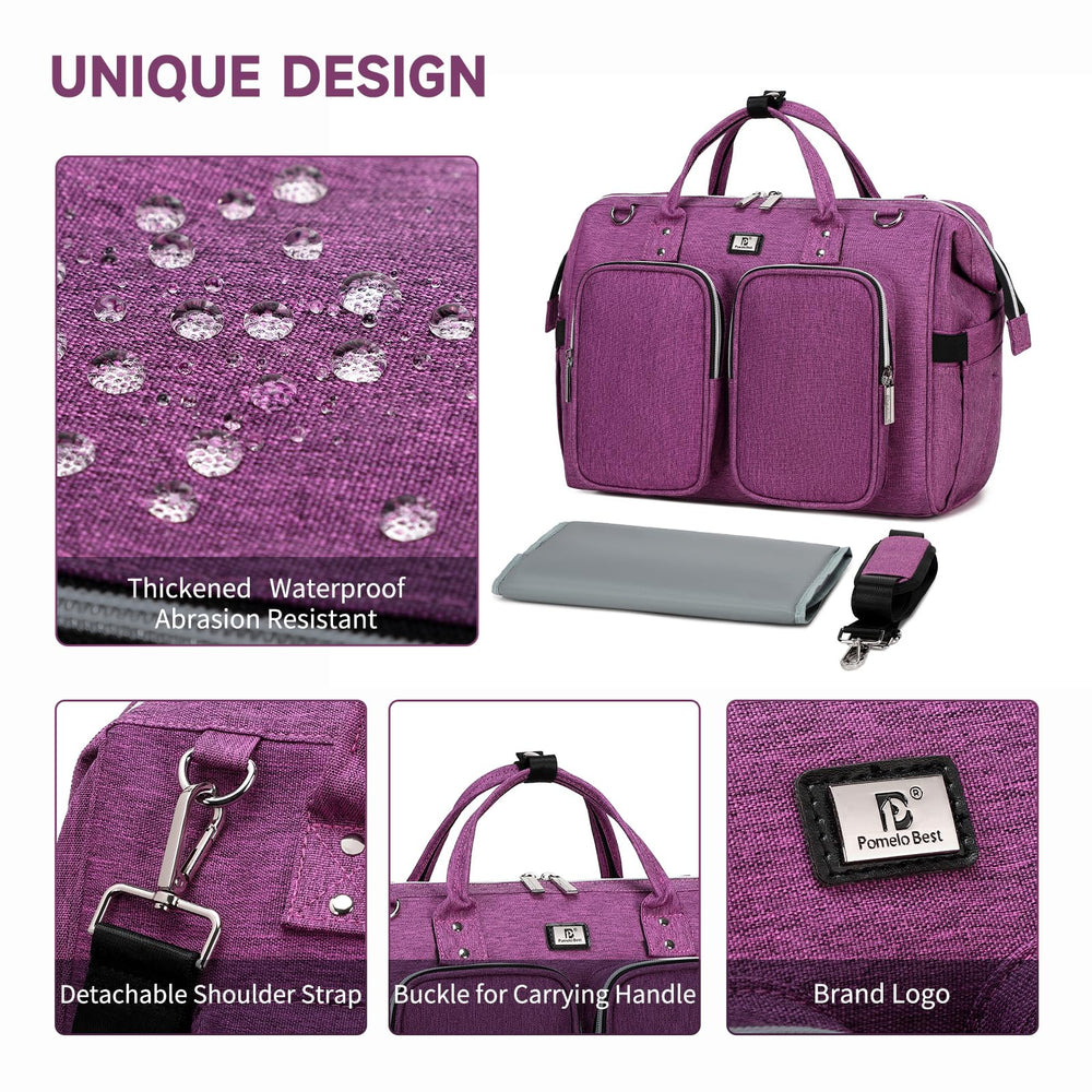 Pomelo Best diaper bag tote interior pockets keep bottles and diapers organized