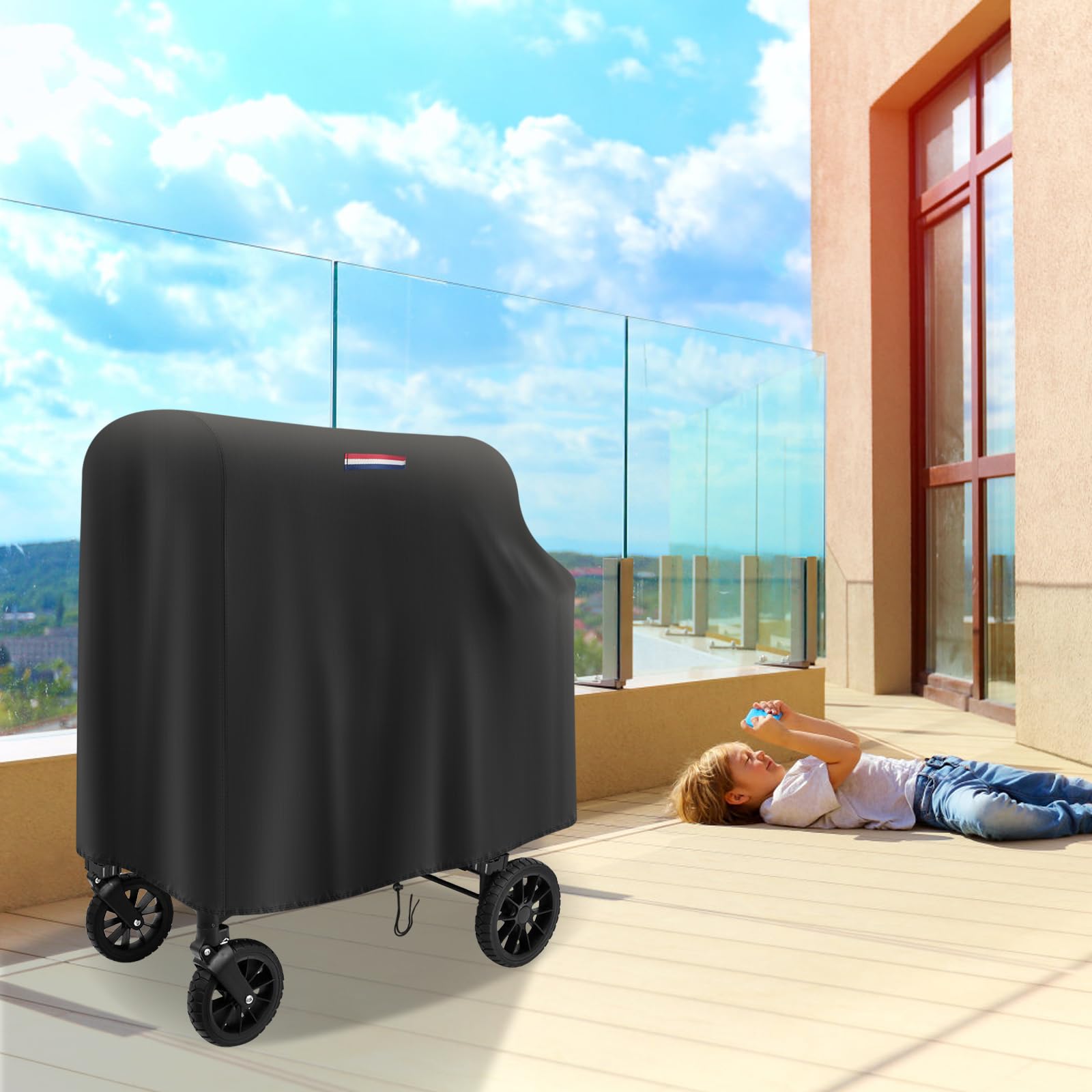 POMER wagon cover cleans easily and dries fast after rain