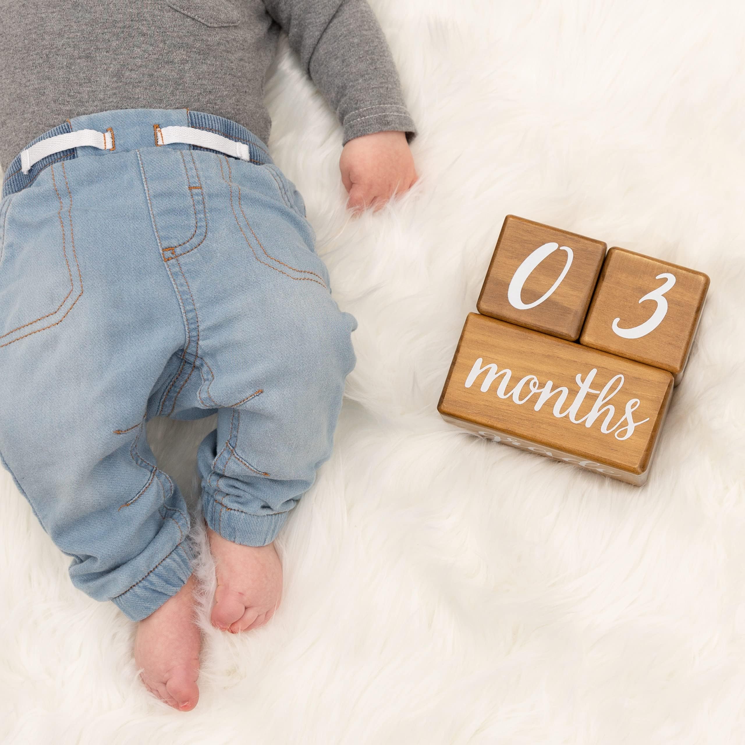 Pondering Pine holiday milestone blocks add seasonal flair to photo sessions.