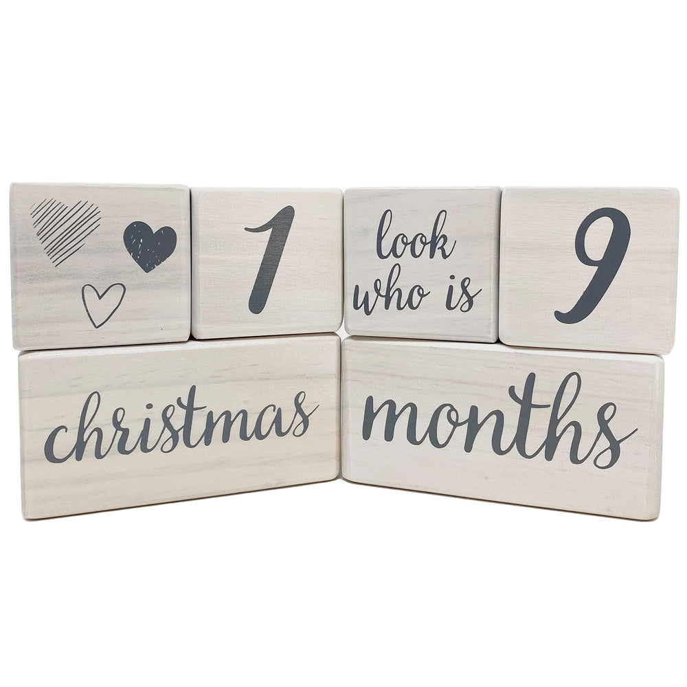 Pondering Pine milestone blocks drawstring bag: easy storage and gifting protection.