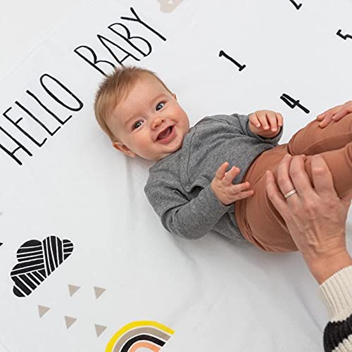 Pondering Pine organic cotton blanket with soft texture for delicate baby skin.