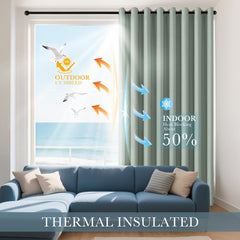 PONY DANCE nursery drapes offer privacy and quiet through effective sound dampening.