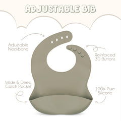 Pookiboo Olive suction plate keeps meals in place, reducing spills.
