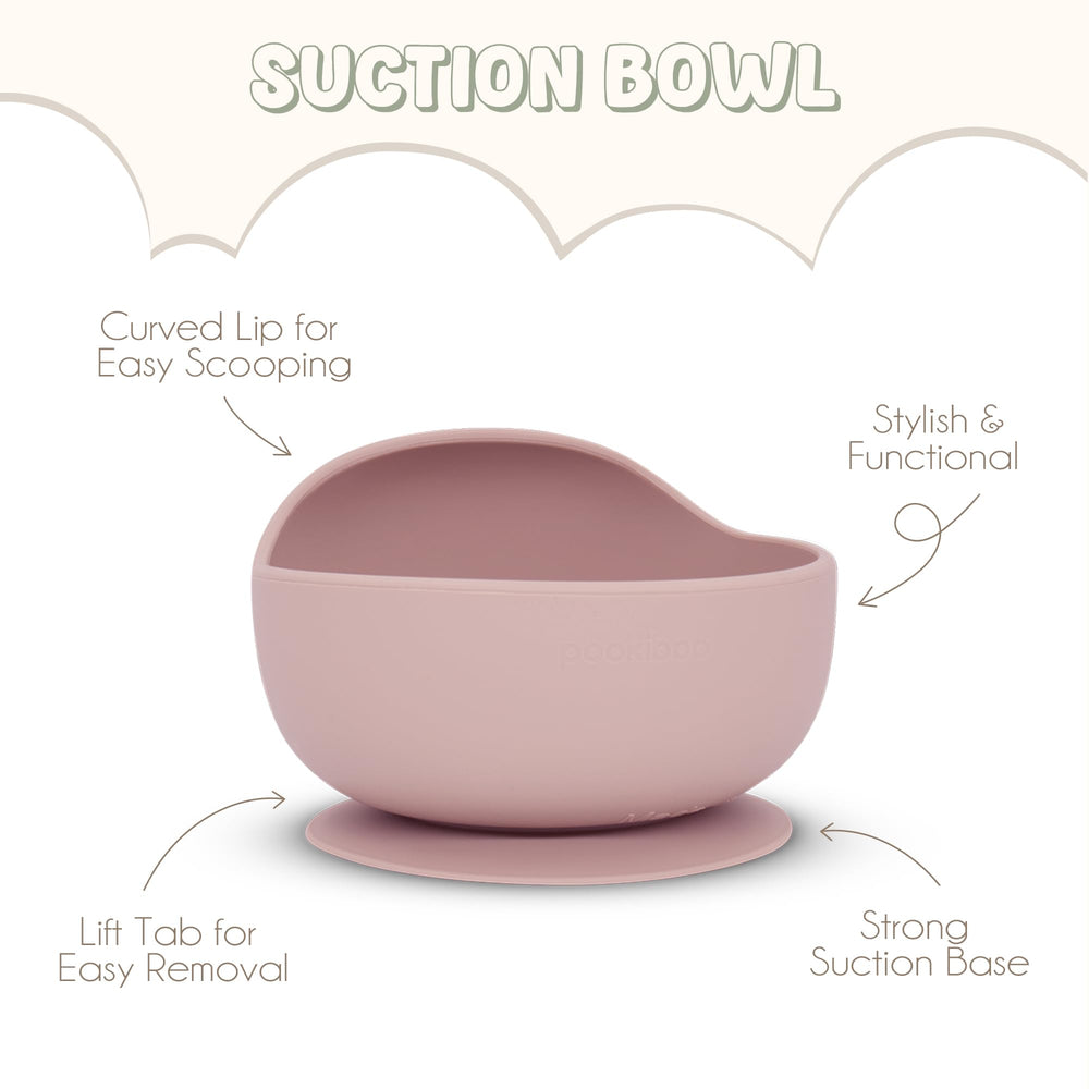 Pookiboo silicone fork and spoon with wooden handles enable gentle feeding