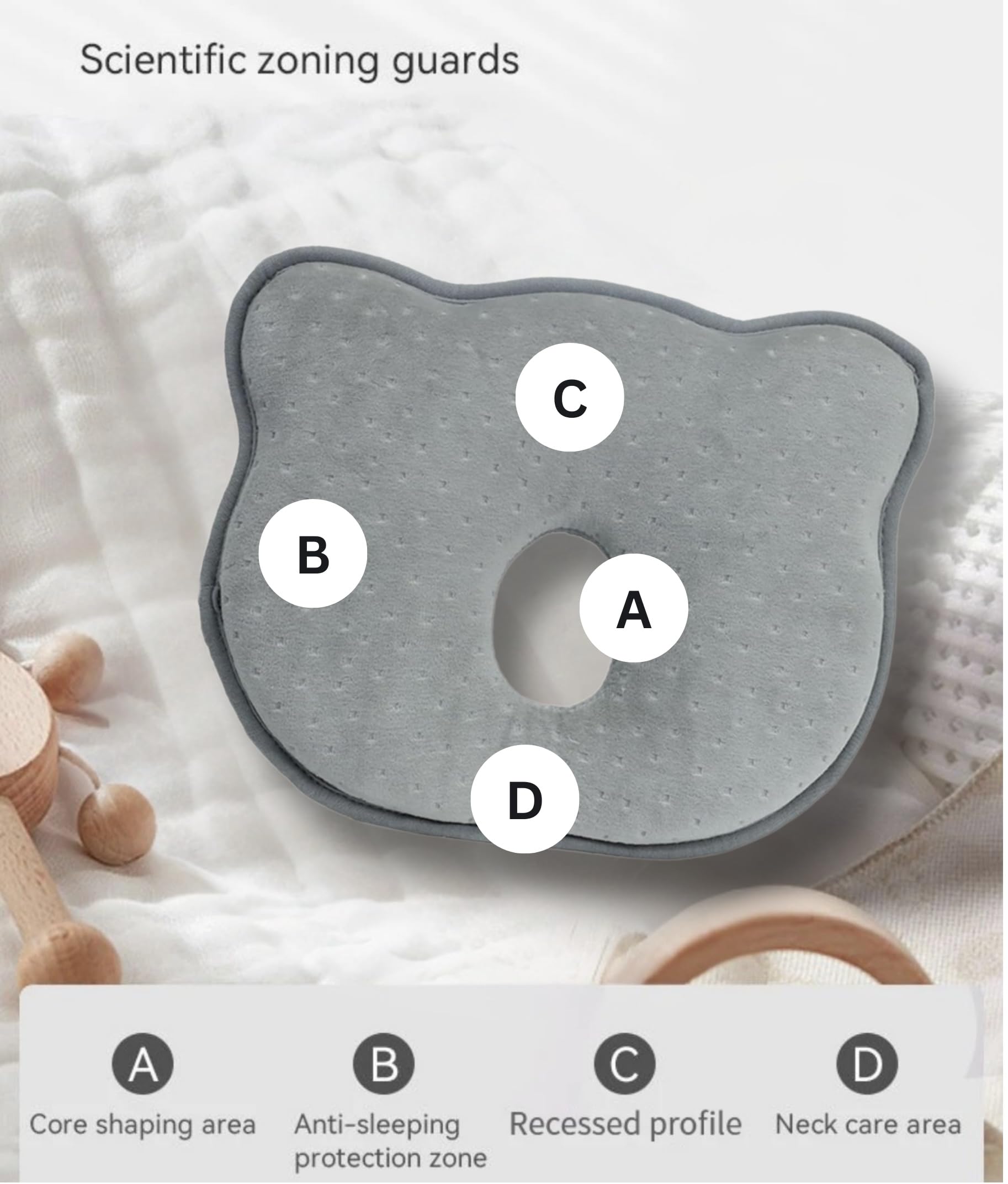 PookSter memory foam pillow car-seat use provides compact neck support on the go.