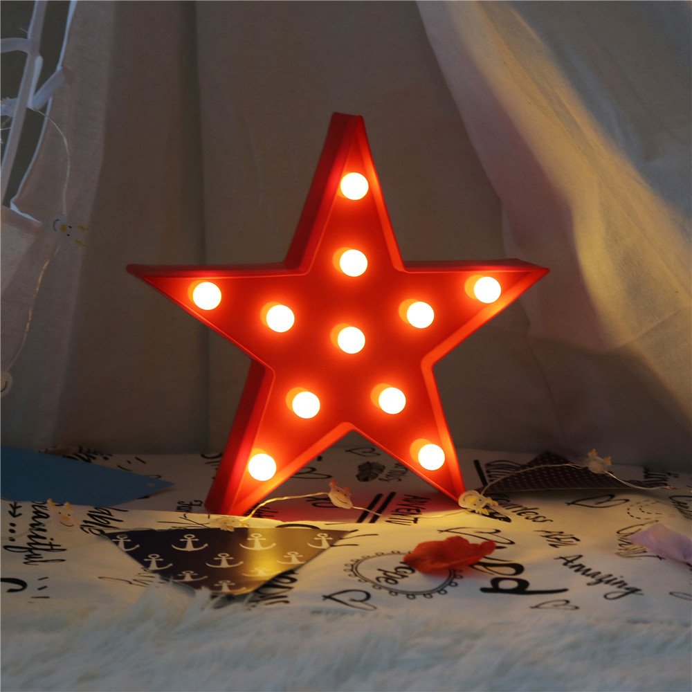 Pooqla battery-operated marquee light with on/off switch