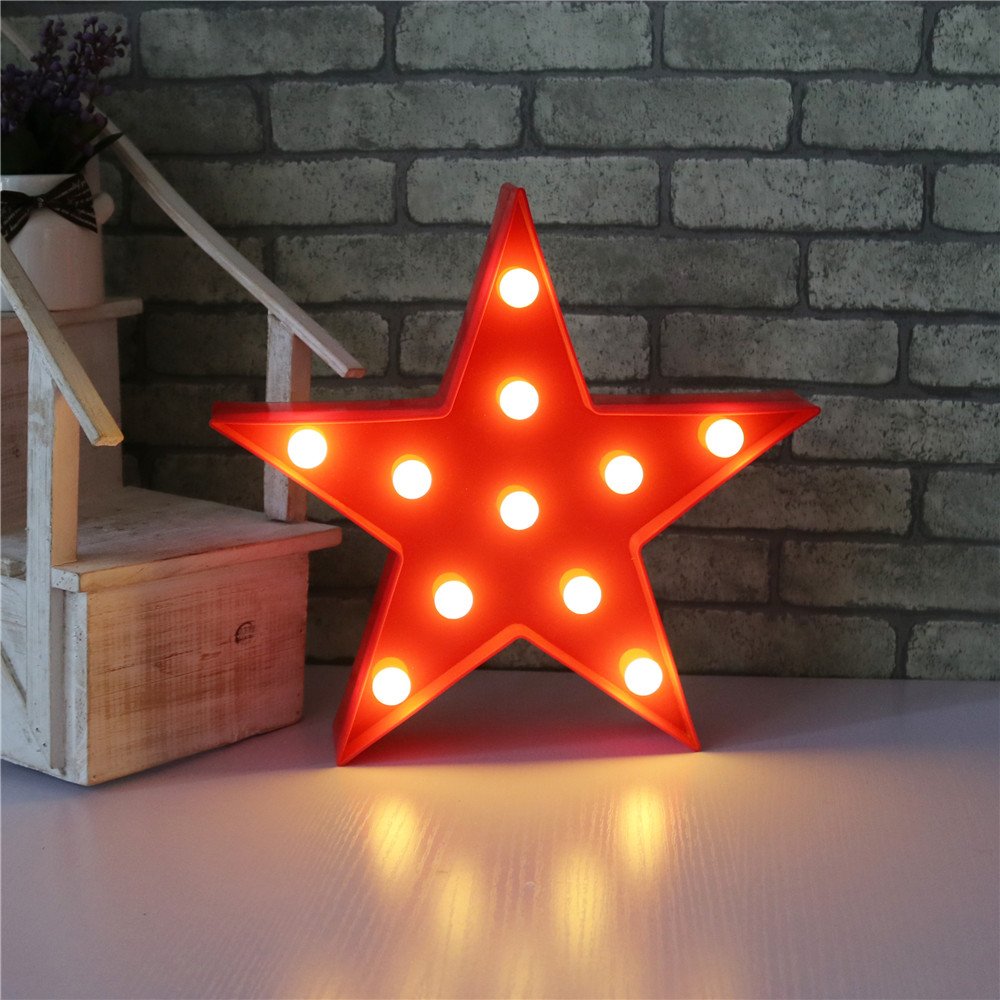 Pooqla star sign on wall with hanging holes for easy display