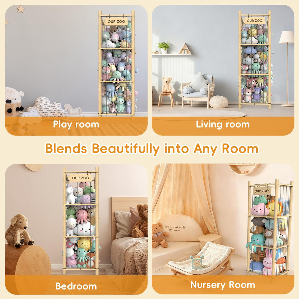 POOSIDE playroom storage system promotes clutter-free evenings.