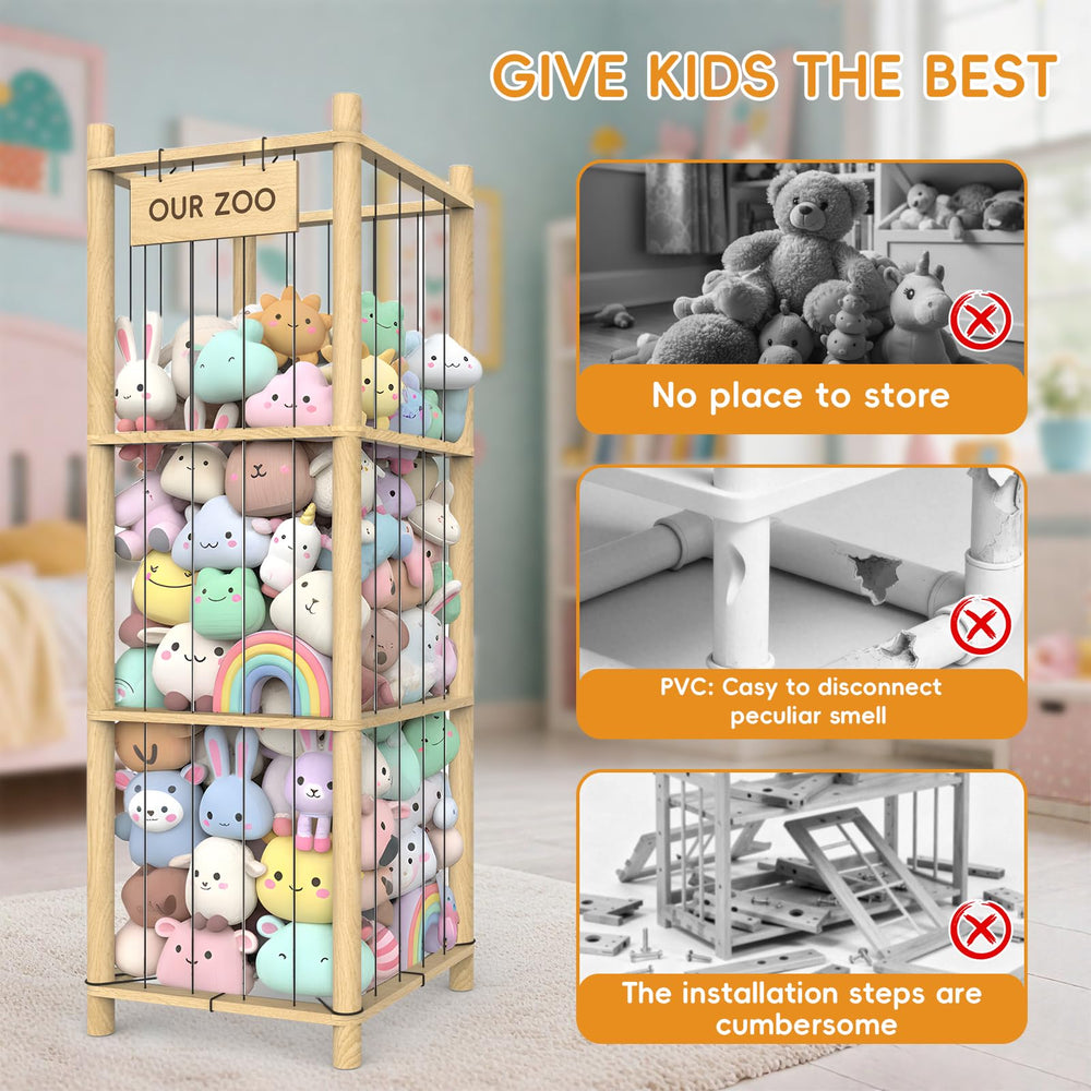 POOSIDE easy-assembly organizer simplifies setup in nursery or playroom.