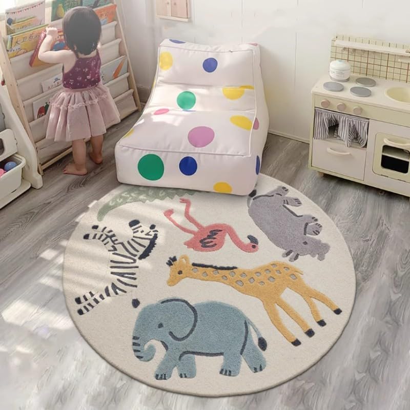 Poowe rug non-slip back helps prevent sliding on floors