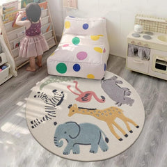 Poowe rug non-slip back helps prevent sliding on floors