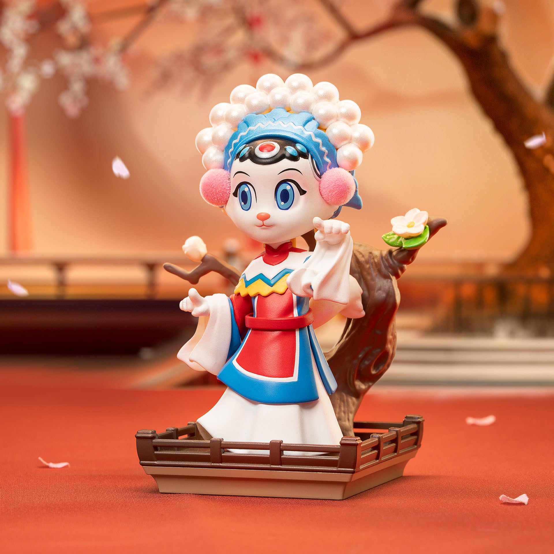 POP MART figure made from PVC, ABS and paper for durable display and safe handling