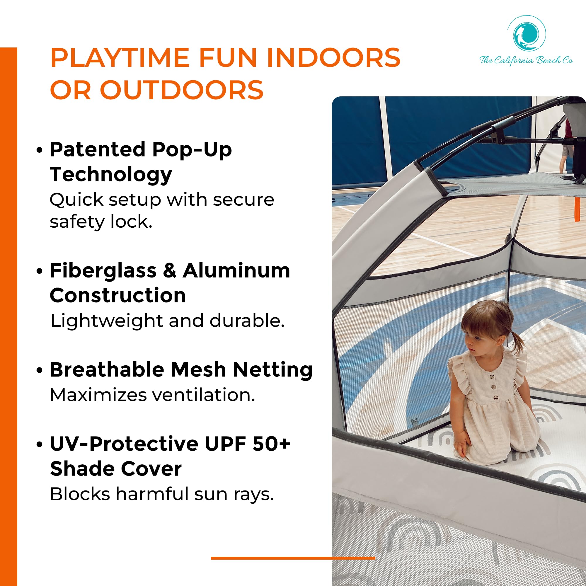 POP 'N GO PLAYPEN foldable design for compact storage