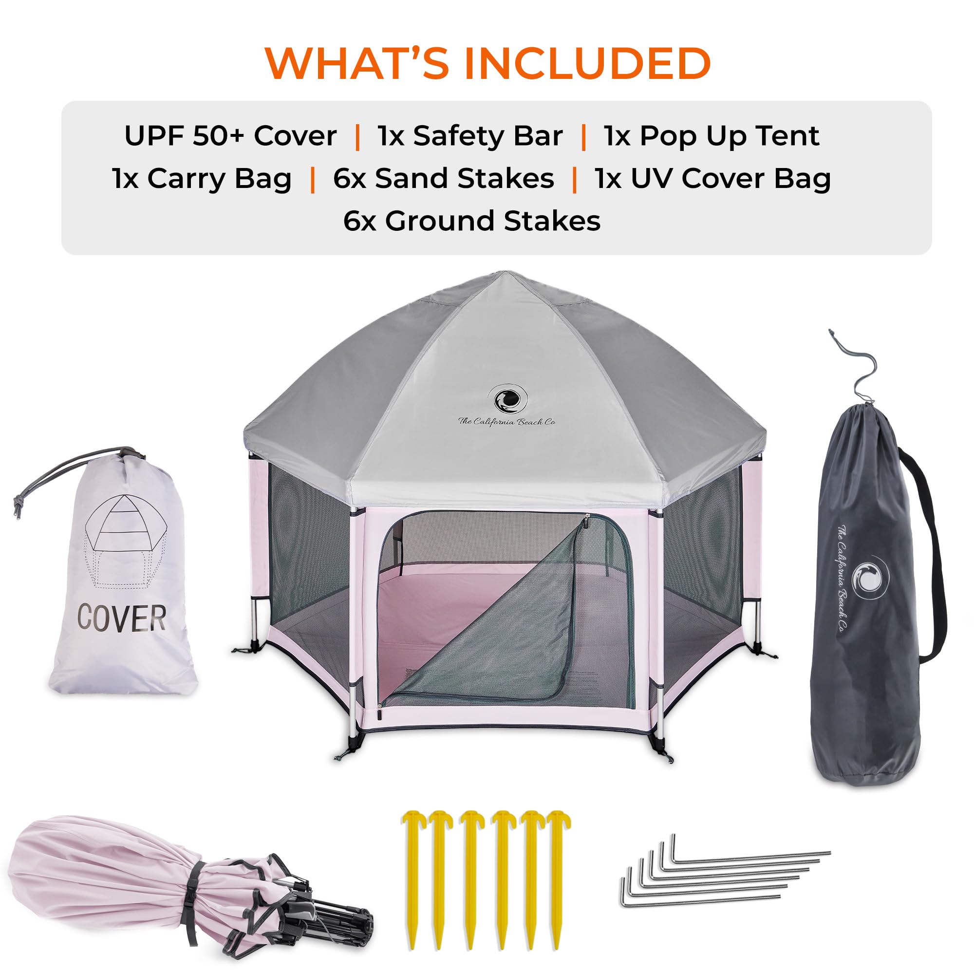 POP 'N GO Playpen Lavender breathable mesh for visibility while supervising.