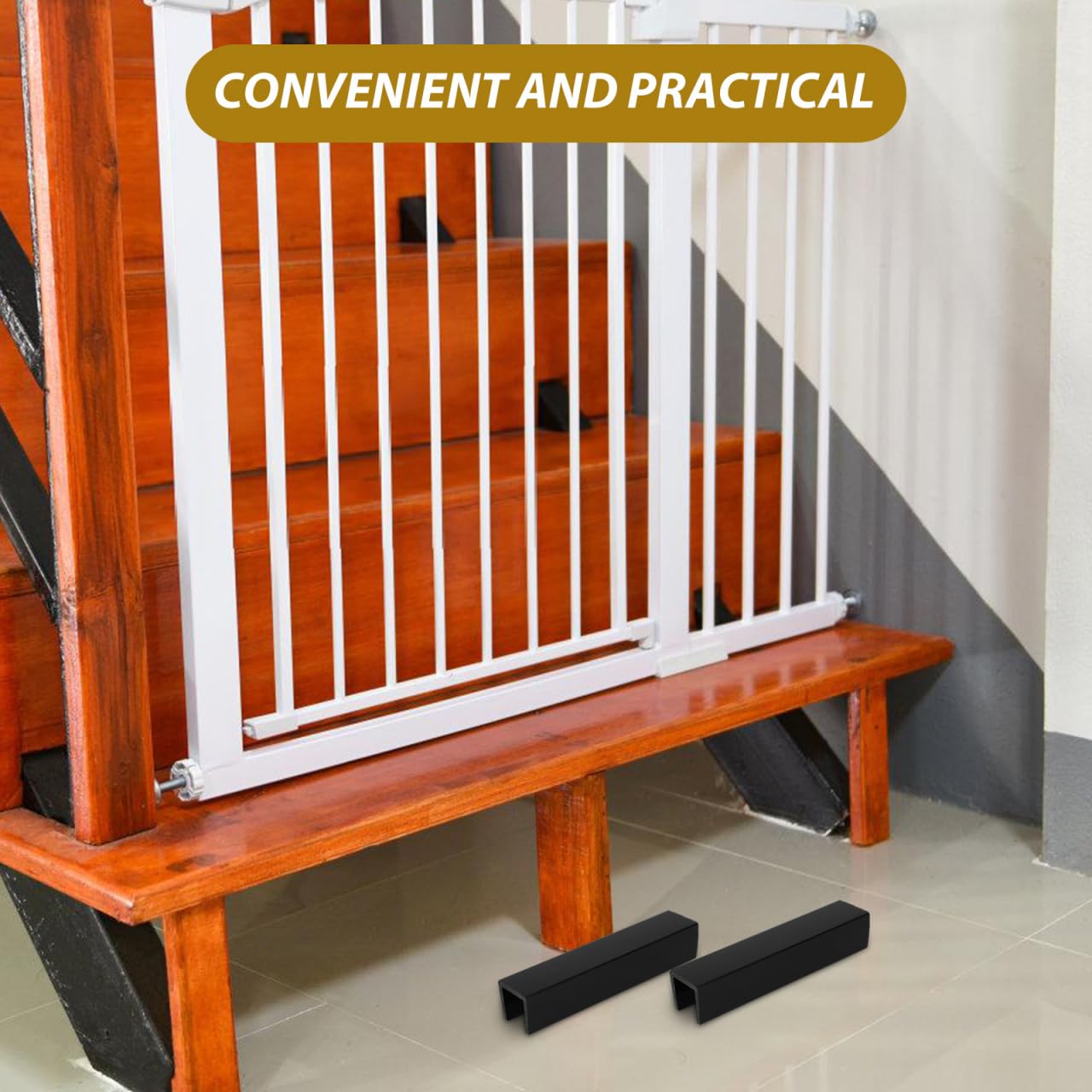 POPETPOP 4-pcs kit strengthens child gates with durable reinforcement