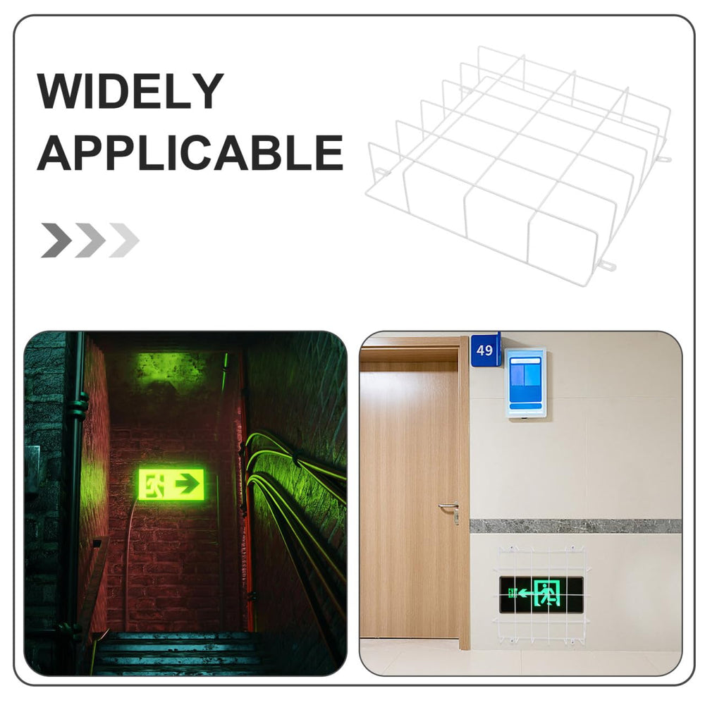 POPETPOP emergency-light protection cage in heavy-duty metal