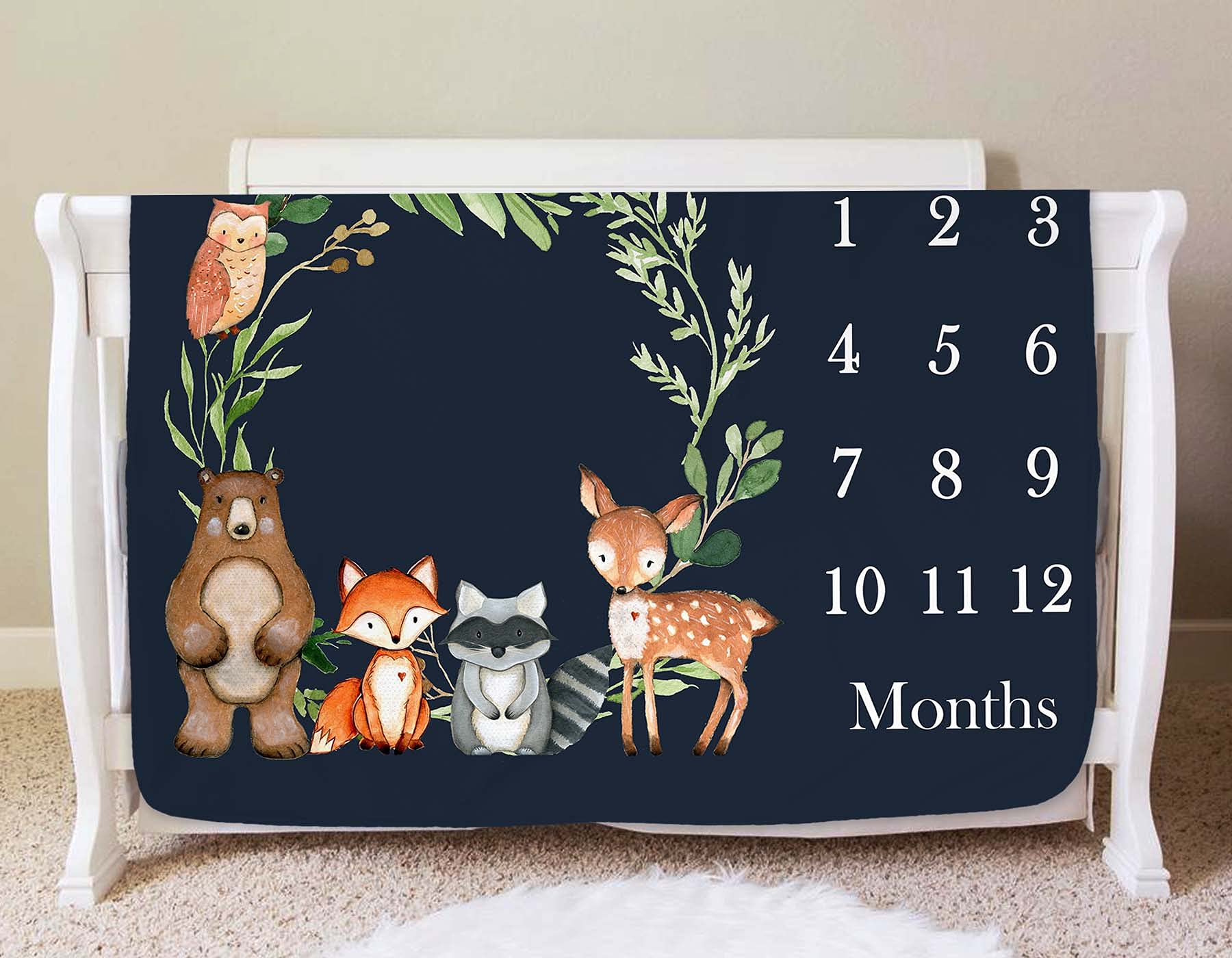 Popfavors baby growth trend blanket supports organized monthly portraits.