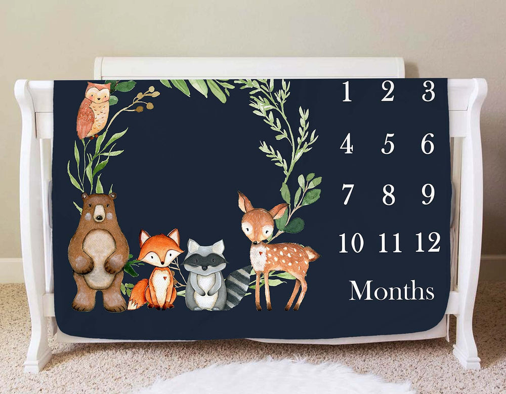 Popfavors baby growth trend blanket supports organized monthly portraits.