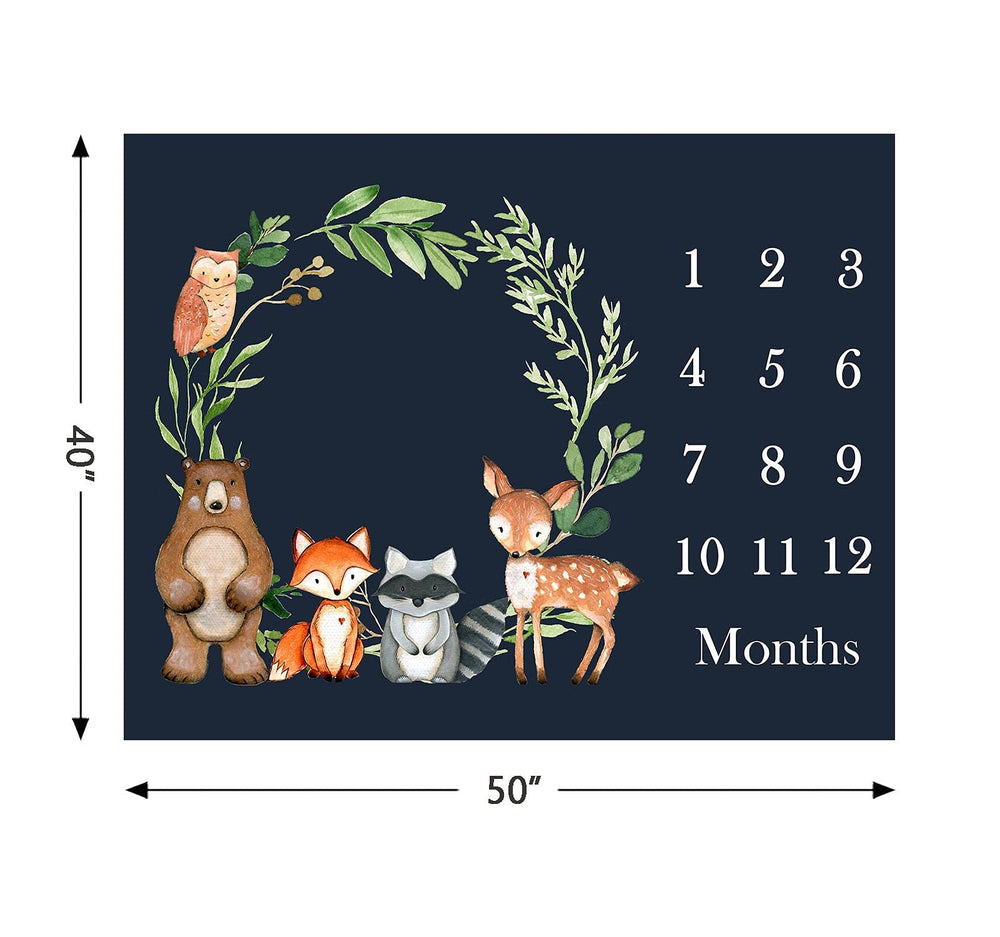 Popfavors photo backdrop milestone blanket highlighting yearly growth in pictures.