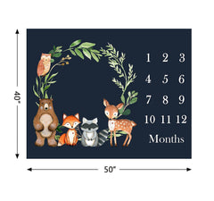 Popfavors photo backdrop milestone blanket highlighting yearly growth in pictures.