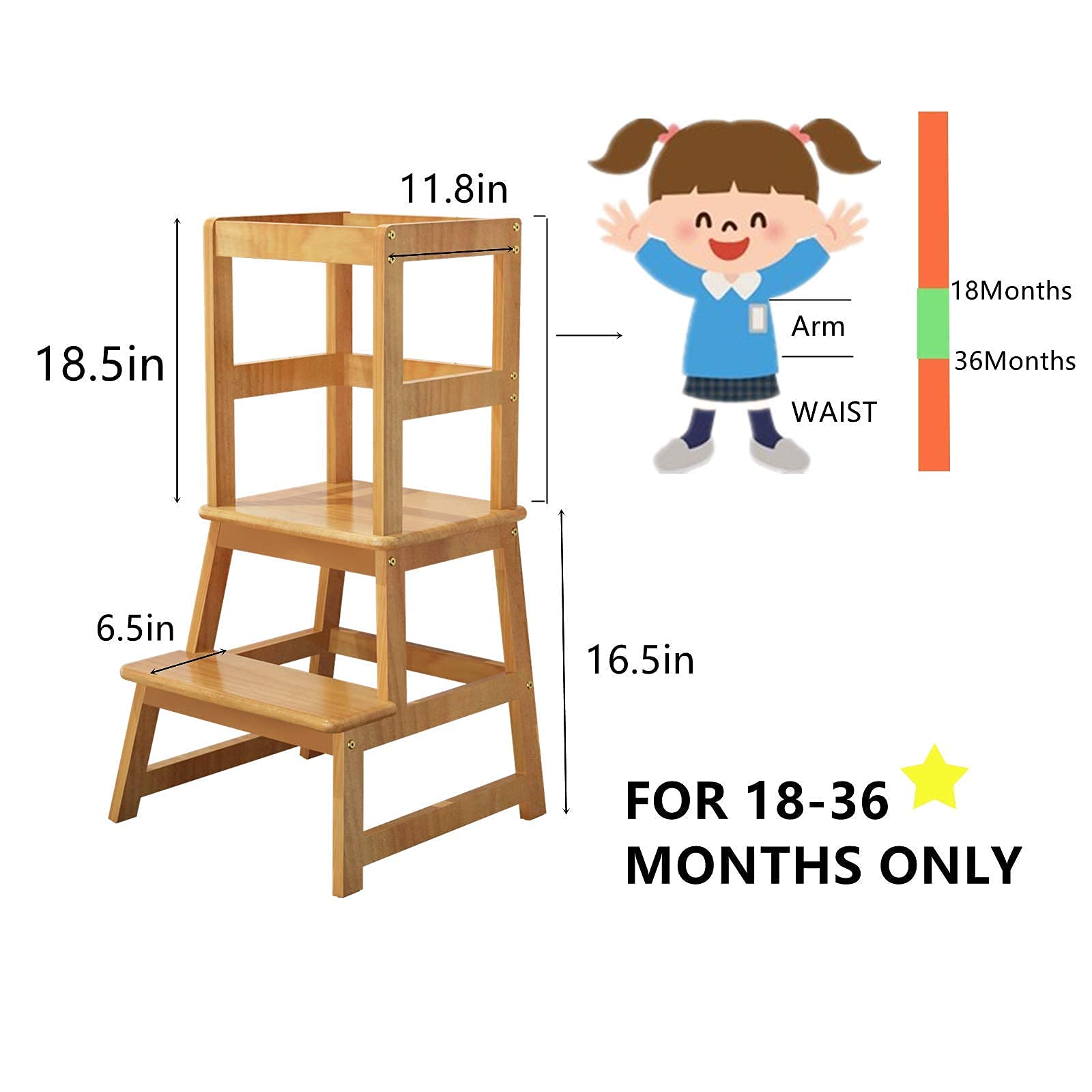 Popin Lover grows with your child, encouraging countertop independence.