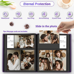Popotop's 100 pockets organize 4x6 photos for easy storytelling.